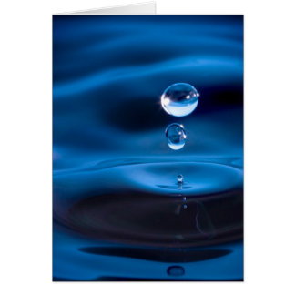 Blaues Wasser-Tropfen
