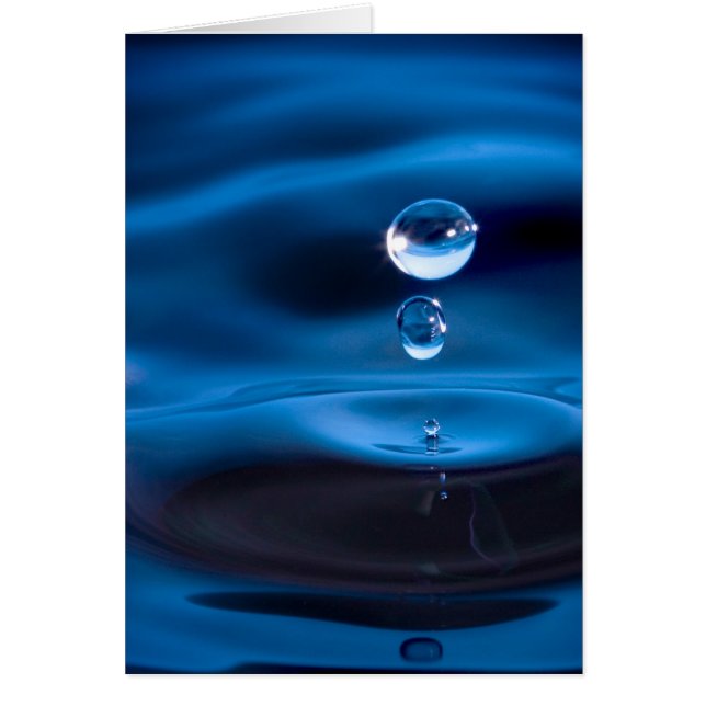 Blaues Wasser-Tropfen (Vorne)