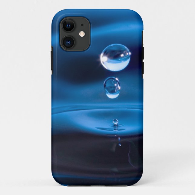 Blaues Wasser-Tropfen Case-Mate iPhone Hülle (Rückseite)
