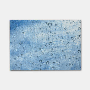 Blaues Wasser-Tropfen Post-it Klebezettel