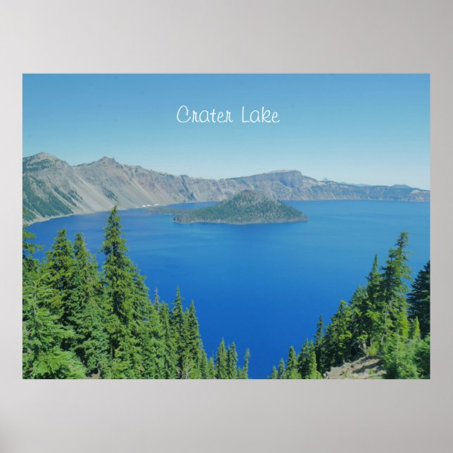 Blaues Wasser und Alpen Foto am Lago Maggiore Poster (Vorne)