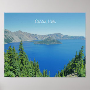 Blaues Wasser und Alpen Foto am Lago Maggiore Poster