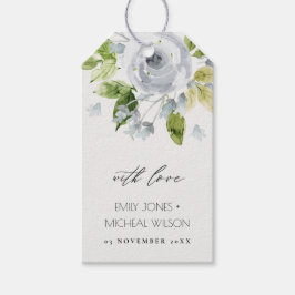 BLAUES WASSERFARBMONOGRAMM GESCHENKANHÄNGER