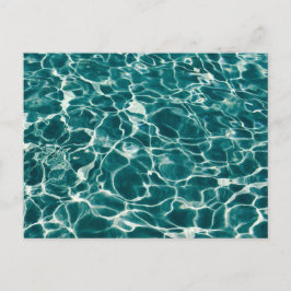 Blaues Wassermuster Postkarte