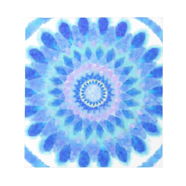 Blaues Wasserrad Notizblock (Vorderseite)