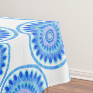 Blaues Wasserrad Tischdecke