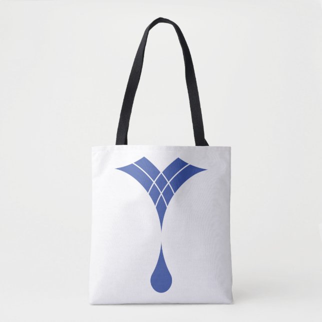 blaues Wassertropfendesign (Vorderseite)