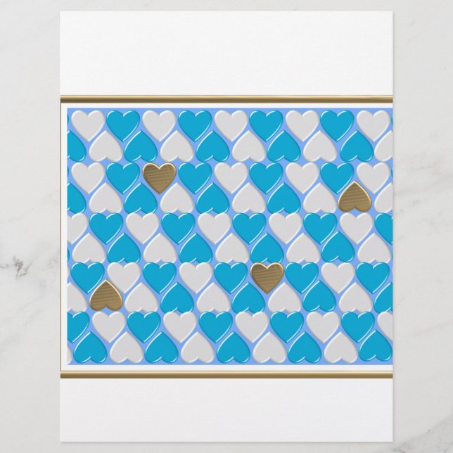 Blaues, weißes bayerisches Muster. (Vorderseite)