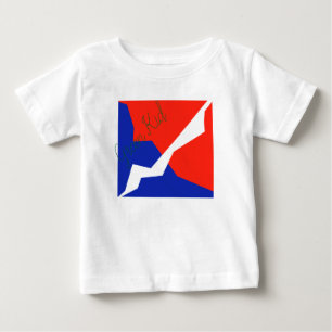 Blaues weißes Element Baby T-shirt