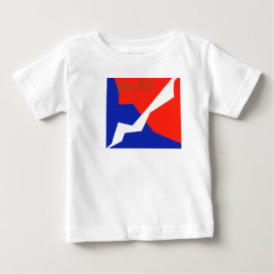 Blaues weißes Element Baby T-shirt