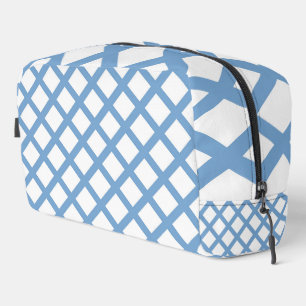Blaues weißes Harlequin Patternettoilette Diamond Waschbeutel