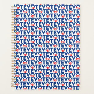 Blaues weißes Muster der Typografie Planer