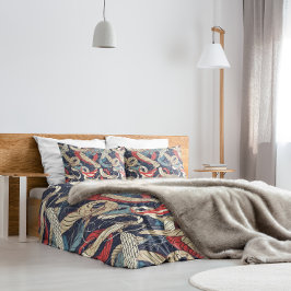 Blaues weißes Nautic Rope Pattern Kissenbezug