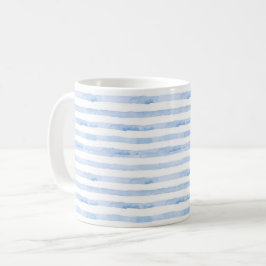 Blaues weißes Trendfarben Kaffeetasse