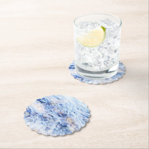 Blaues Wellenwasser Untersetzer