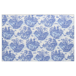 Blaues Willow Animal Kanbit Weißes Weiße Weiße Toi Stoff