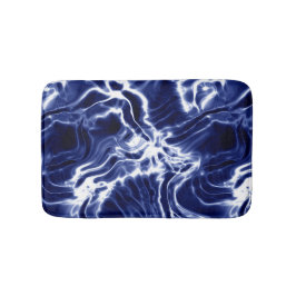 Blaues Wirbles Muster Badematte