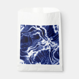 Blaues Wirbles Muster Geschenktütchen