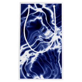 Blaues Wirbles Muster Kleine Geschenktüte