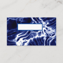 Blaues Wirbles Muster Platzkarte