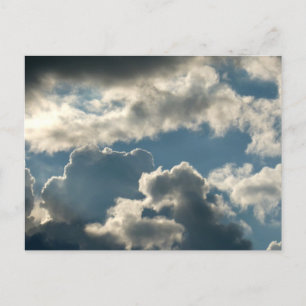Blaues Wolkenwetter Postkarte