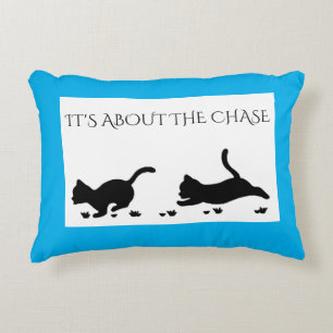 Blaues Wurfskissen der Kätzchen Dekokissen