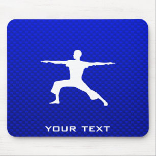 Blaues Yoga Mousepad