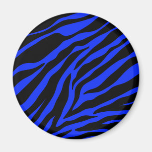 blaues Zebra Magnet