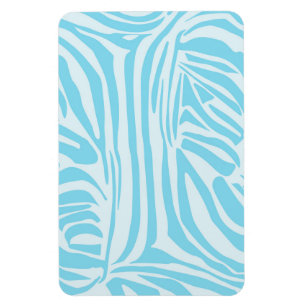 Blaues Zebra-Muster Magnet