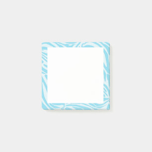 Blaues Zebramuster Post-it Klebezettel