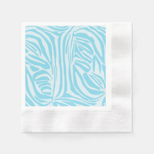 Blaues Zebramuster Serviette