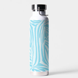 Blaues Zebramuster Trinkflasche