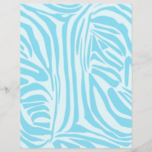 Blaues Zebrastreifenmuster Flyer