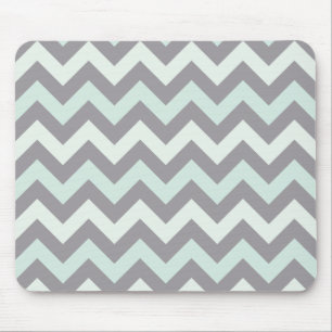 blaues Zickzackmuster des Seeschaums Mousepad