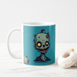 Blaues Zombie-Motiv Kaffeetasse
