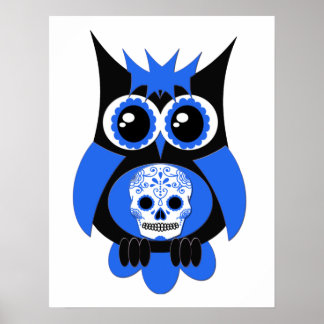 Blaues Zuckerkulöppchen Poster
