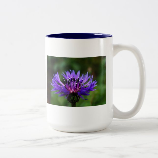 Blaues Zweifarbige Tasse (Rechts)