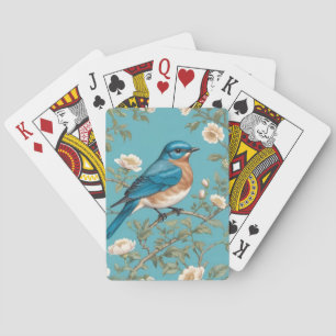 Blauevogel William Morris Inspiriert Türkis Spielkarten