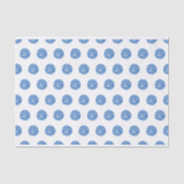 Blaufarben-Polka-Dots-Papiere Seidenpapier