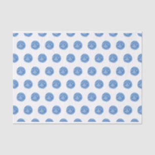 Blaufarben-Polka-Dots-Papiere Seidenpapier