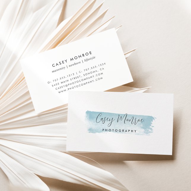 Blaufarben-Signature-Skript Visitenkarte (Von Creator hochgeladen)