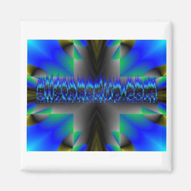 Blaufeuer Magnet (Vorne)