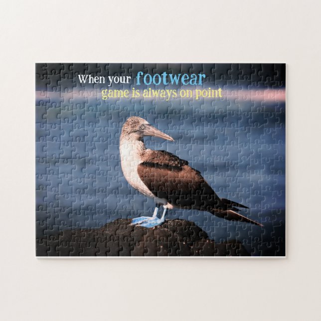 Blaufuß-Tölpel  Puzzle (Horizontal)