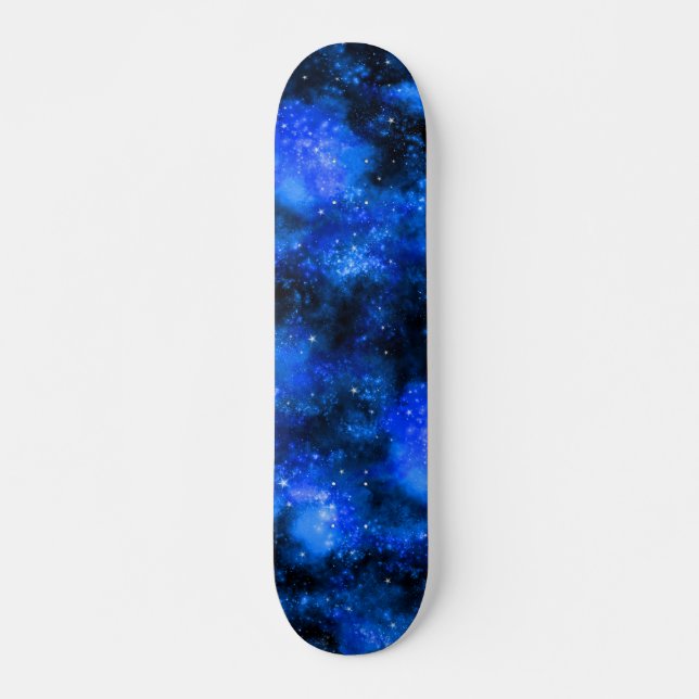 Blaugalaxie Kosmischer Raum Skateboard (Vorne)