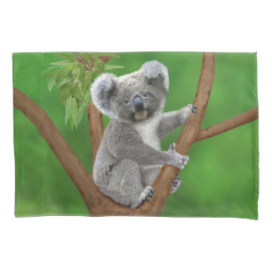 Blaugäugiges Baby Koala Bär Kissenbezug