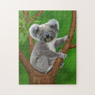 Blaugäugiges Baby Koala Bär Puzzle