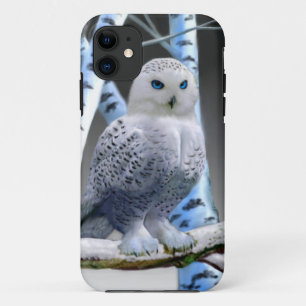 Blaugefleckter Schneekauz iPhone 11 Hülle
