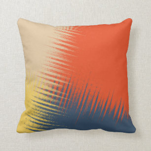 Blaugelbe Creme Kissen