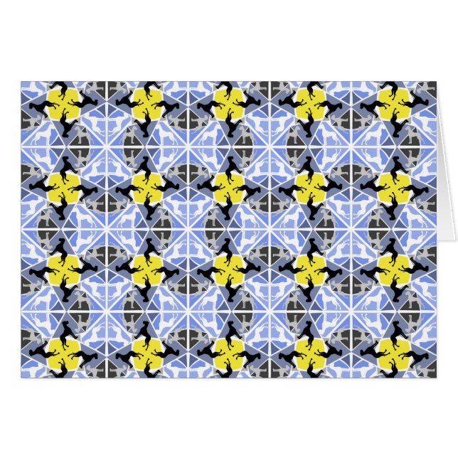 Blaugelbe Große Dänen (Vorderseite (Horizontal))