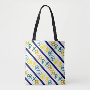 Blaugelbe Spiralen